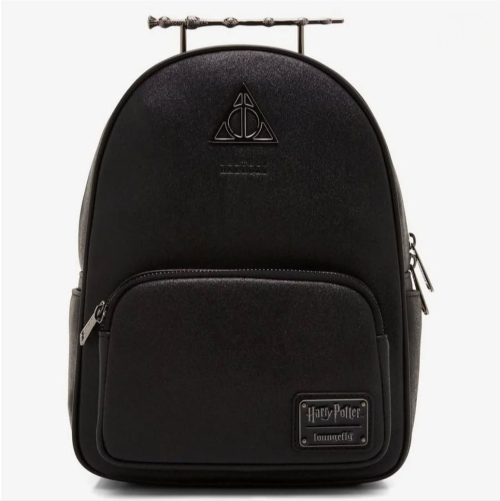 Loungefly Harry Potter Deathly Hallows Elder Wand Backpack Black new sealed